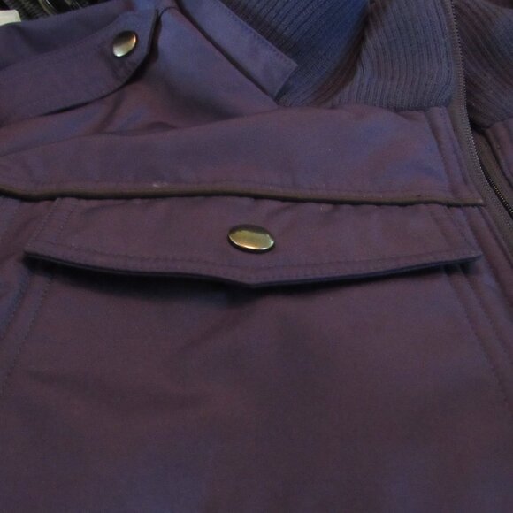 Baubax Blue Winter Bomber Jacket Size Large Excellent Condition - NO HOOD - Picture 6 of 9